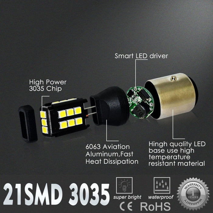 1157 2357 LED Bulbs Brake Stop Lights, Signal, Backup Reverse Lights -Alla Lighting