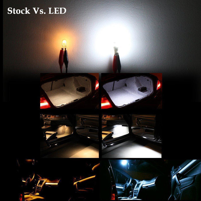 194 168 LED Bulbs 12V Interior Map Dome Trunk Courtesy Lights W5W 2825 -Alla Lighting