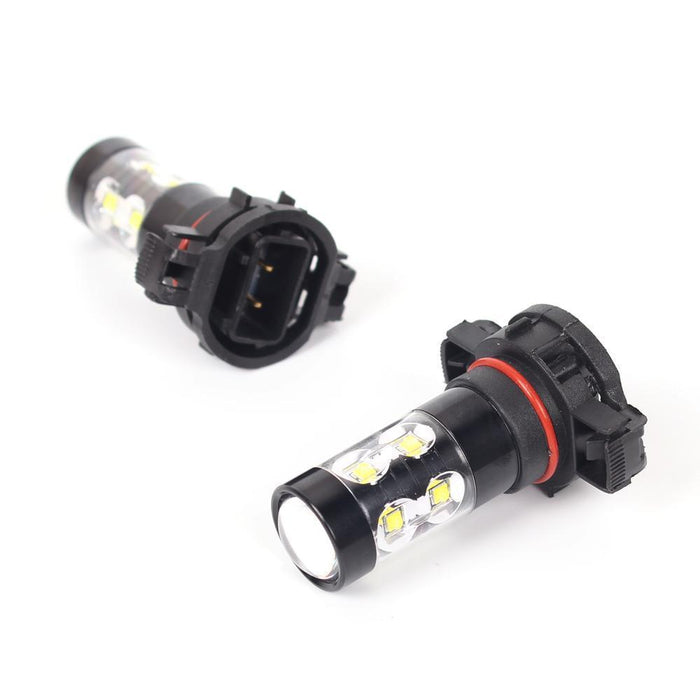 2504 PSX24W LED Bulbs 50W Cree Fog Lights Replacement for Cars, Trucks -Alla Lighting