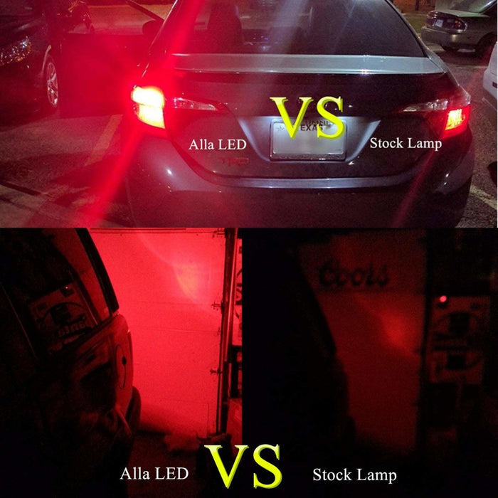 3156 3157 LED Lights Bulbs 2835 39-SMD, 6K White/Amber Yellow/Red -Alla Lighting