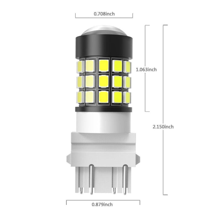 3157 3156 Strobe LED Reverse Lights Flashing Back-up Bulbs, 6000K Xenon White -Alla Lighting