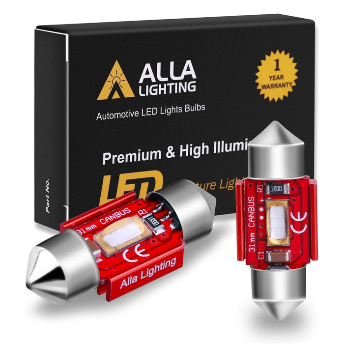 31mm DE3175 DE3022 LED Festoon Bulbs Interior Lights Replacement DE3021 -Alla Lighting