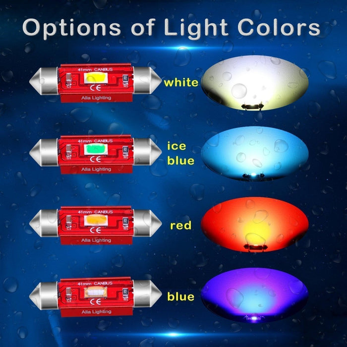 31mm DE3175 DE3022 LED Festoon Bulbs Interior Lights Replacement DE3021 -Alla Lighting