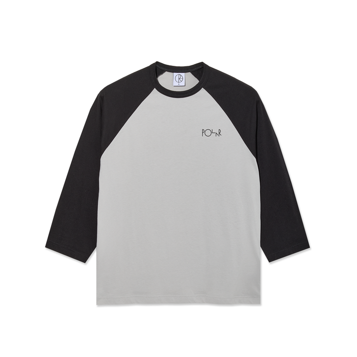 3/4 Sleeve Tee - Black/Silver