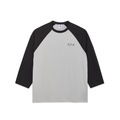 3/4 Sleeve Tee - Black/Silver