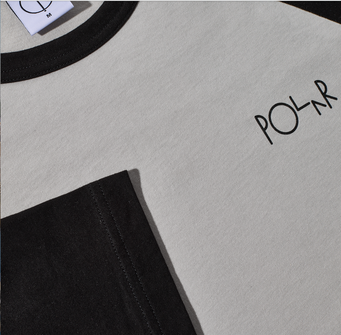 3/4 Sleeve Tee - Black/Silver