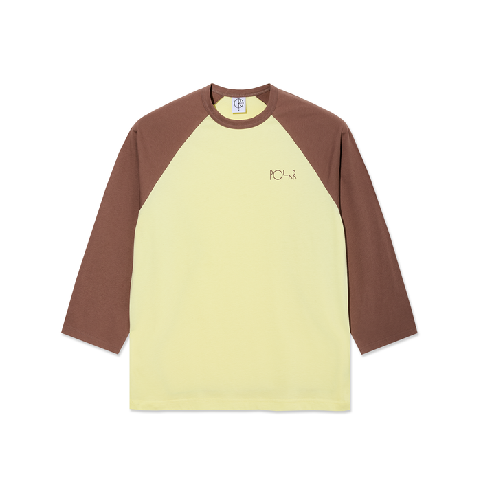 3/4 Sleeve Tee - Cinnamon/Light Yellow