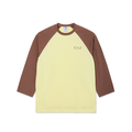 3/4 Sleeve Tee - Cinnamon/Light Yellow