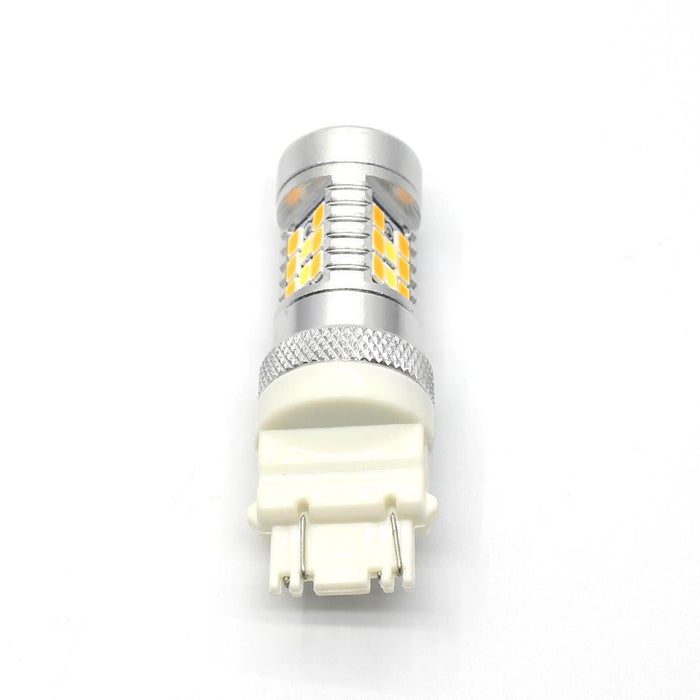 3457 3157 LED Switchback Bulbs Turn Signal Lights, 6K White/Amber Yellow -Alla Lighting
