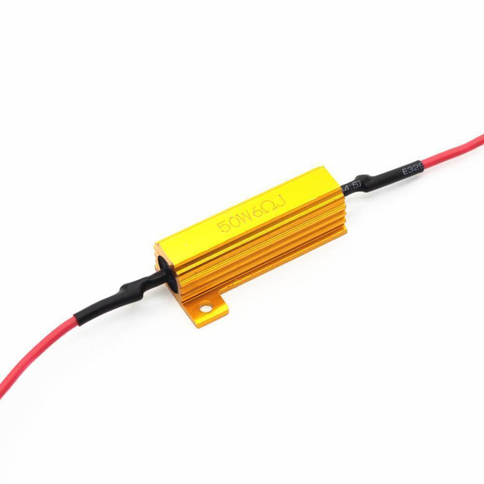 50W 6ohm Load Resistors for Fix LED Signal Hyper-Flash Error Canceler -Alla Lighting Inc