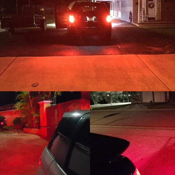 7440 7443 Strobe LED Brake Lights Flashing Stop Bulbs, Super Bright 12V -Alla Lighting