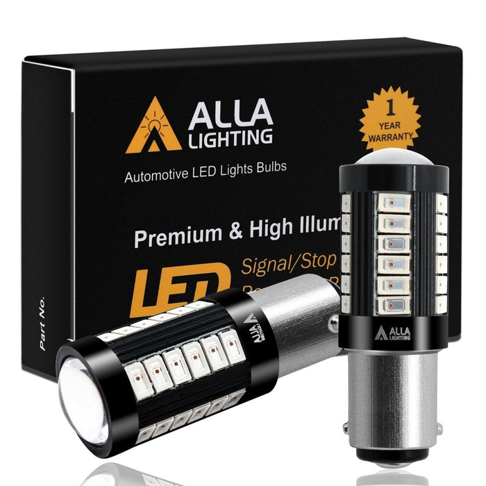 7528 1157 LED Strobe Brake Lights Flashing Stop Reverse Light Bulbs -Alla Lighting