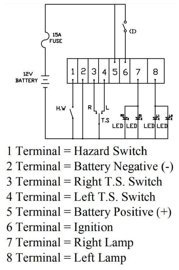 8-Pin Electronic LED Flasher Relay Fix LED Turn Signal Bulbs Hyper Flash -Alla Lighting Inc