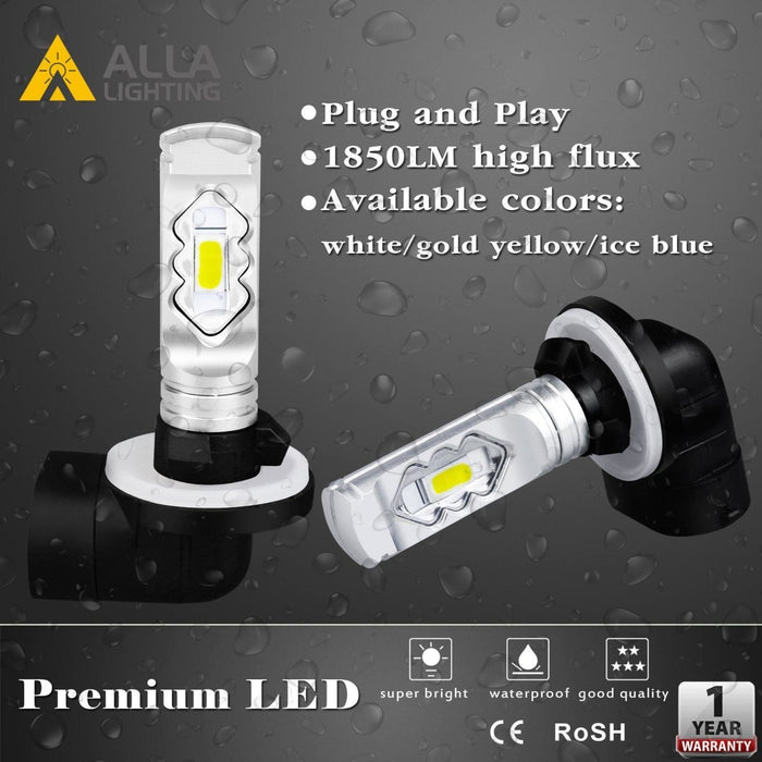 898 881 LED Bulbs ETI-SMD Fog Lights Replacement for Cars, Trucks 889 -Alla Lighting
