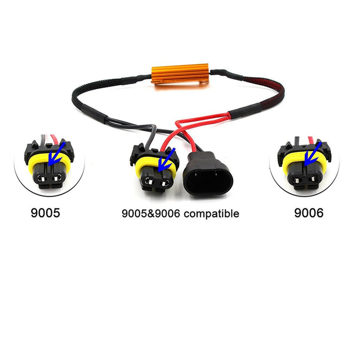 9005 9006 9012 50W 6ohm LED Load Resistors Fix Flicking Error Canceller -Alla Lighting Inc
