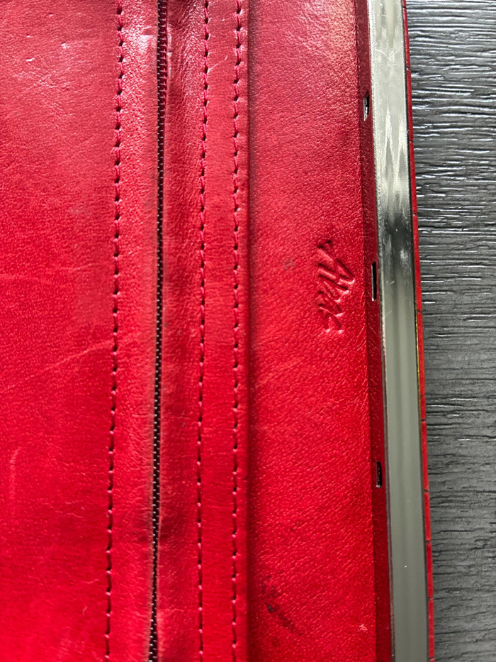 Abas Cache Red Alligator Leather Wallet