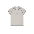 Baby Tee | Script Logo - Grey/Black