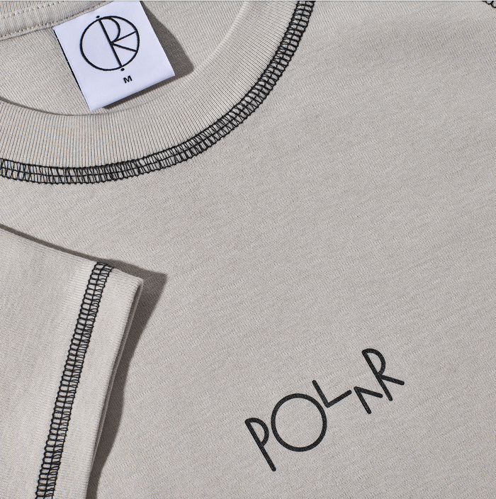 Baby Tee | Script Logo - Grey/Black