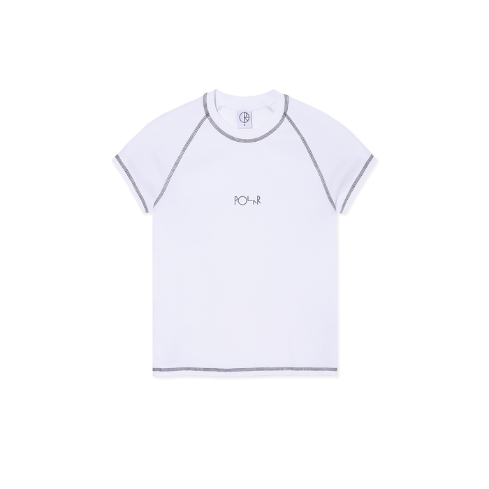 Baby Tee | Script Logo - White/Graphite