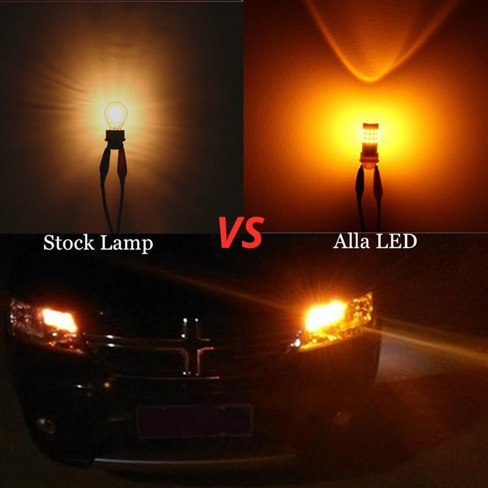 BAU15S 7507 LED Turn Signal Lights Bulbs 2835 39-SMD 12496 -Alla Lighting