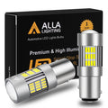 BAY15D 1157 LED Bulbs 4014 54-SMD Brake Stop, Tail Lights for Cars, Trucks -Alla Lighting
