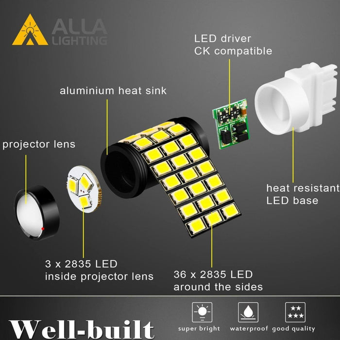 BAY15D 1157 LED Bulbs Signal, Brake, Stop, Reverse Lights Replacement -Alla Lighting