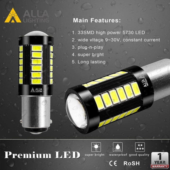 BAY15D 1157 LED Turn Signal, Brake, Stop, Tail, Reverse Lights Bulbs -Alla Lighting