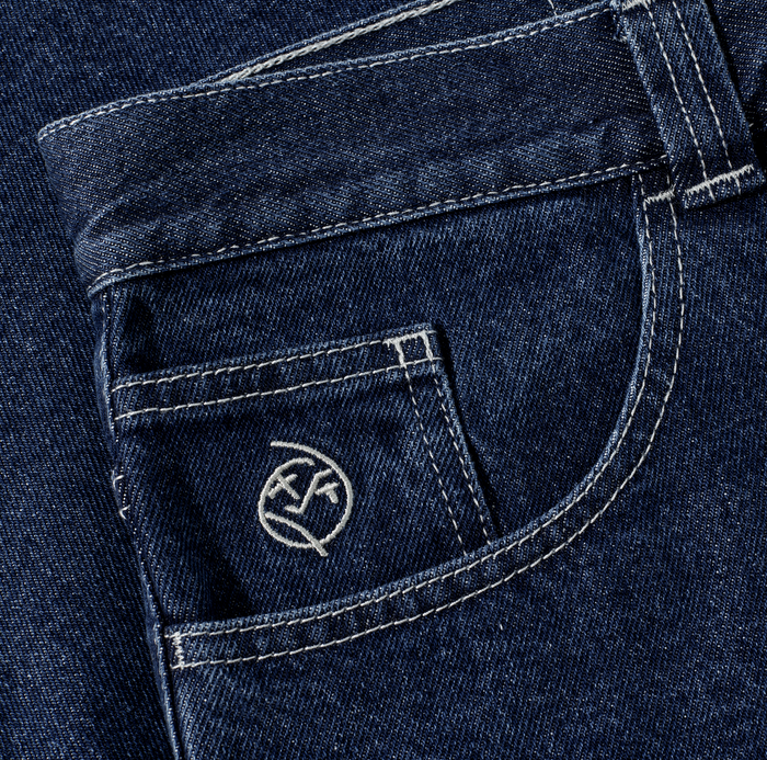 Big Boy Shorts - Dark Blue w/ White Stitching