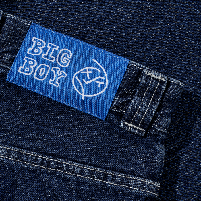 Big Boy Shorts - Dark Blue w/ White Stitching