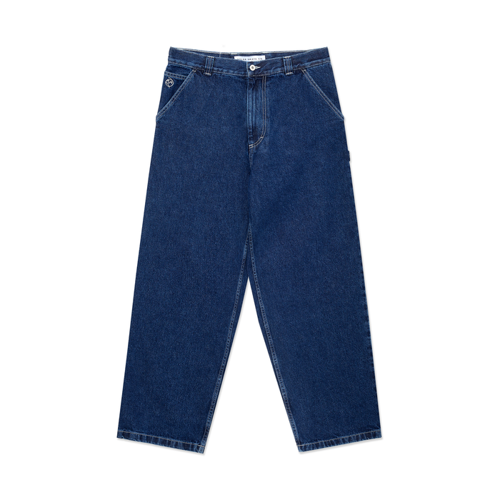 Big Boy Work Pants - Dark Blue w/ White Stitching