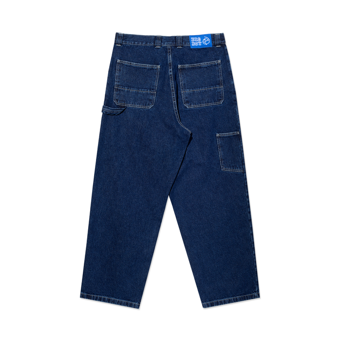 Big Boy Work Pants - Dark Blue w/ White Stitching