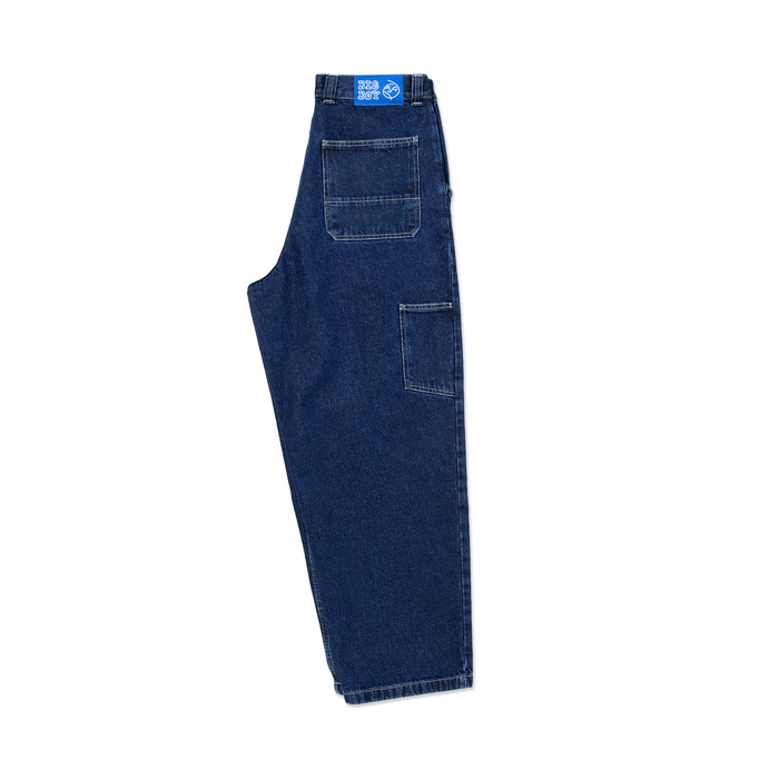 Big Boy Work Pants - Dark Blue w/ White Stitching