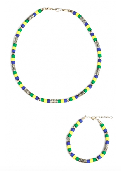 Brazil Necklace and Bracelet Set