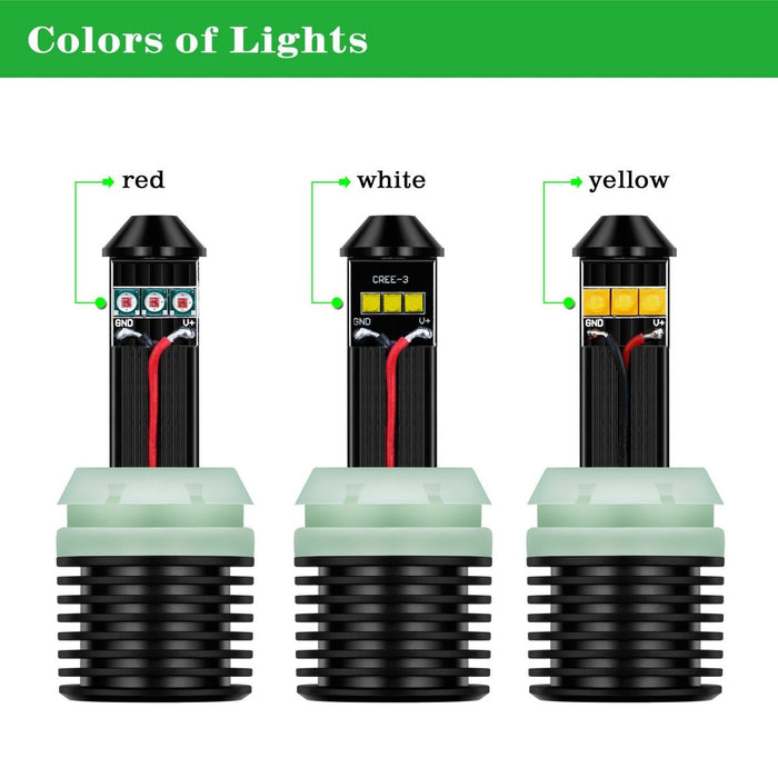 CAN-BUS 7440 WY21W LED Bulbs Amber Yellow Turn Signal Lights -Alla Lighting