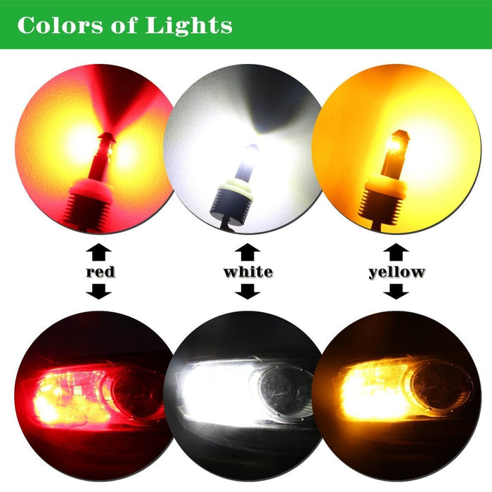 CAN-BUS BA15S 1156 LED Signal Lights Bulbs Amber Yellow Blinker Lights -Alla Lighting