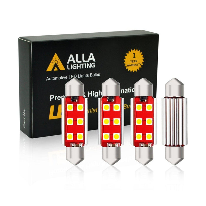 CANBUS 211-2 578 LED Bulbs festoon Interior Lights, 6000K xenon White 212-2 -Alla Lighting