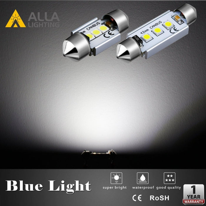 CANBUS C5W 6418 LED Lights Bulbs, Super Bright 6486X Replacement -Alla Lighting