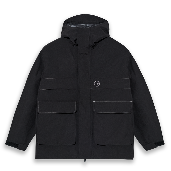 Cargo Shell Jacket - Black/Silver