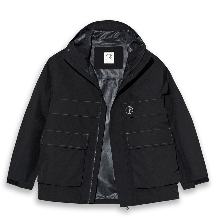 Cargo Shell Jacket - Black/Silver