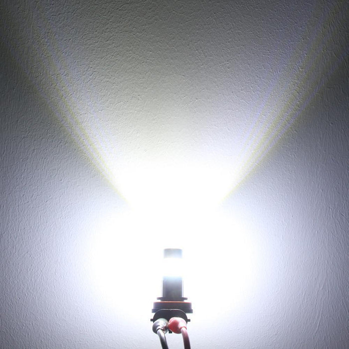 COB-72 H8 H11 LED Fog Light Bulbs, 6500K White/8000K Blue/3000K Amber Yellow -Alla Lighting