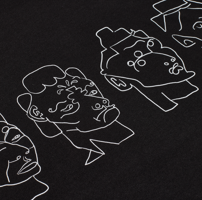 Contrast Tee | 8 Heads - Black/White
