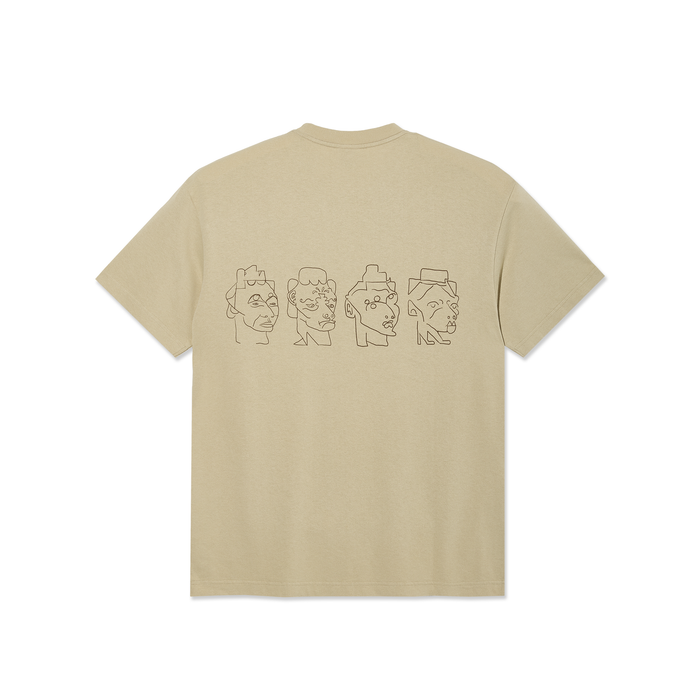 Contrast Tee | 8 Heads - Sand/Brown