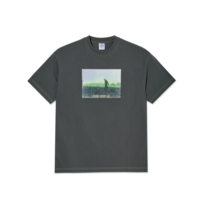 Contrast Tee | Beach Walk - Graphite/Green