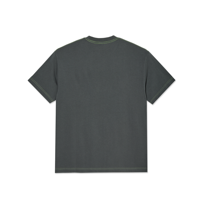 Contrast Tee | Beach Walk - Graphite/Green