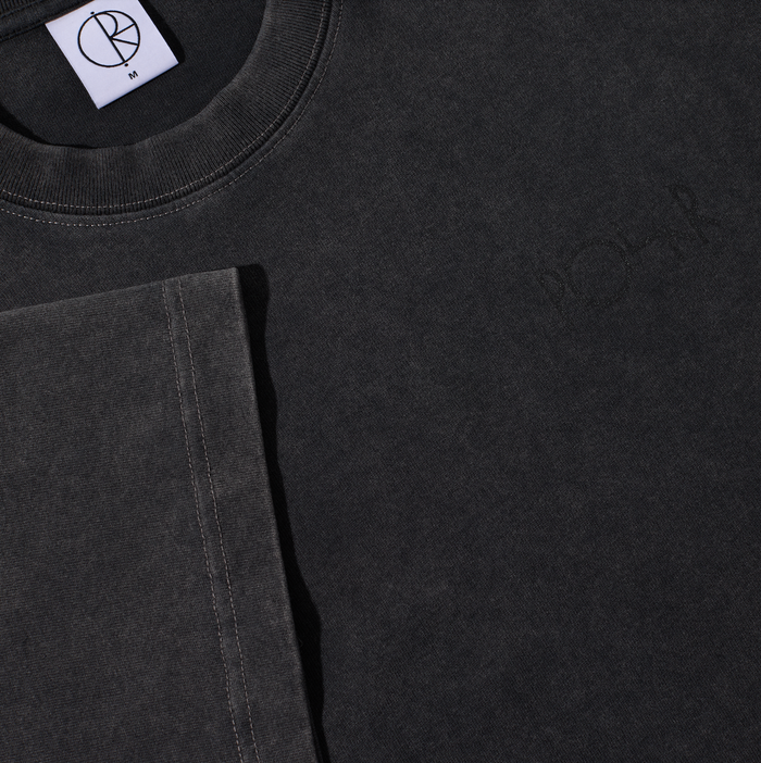 Contrast Tee | Stroke Logo - Silver Black/Black