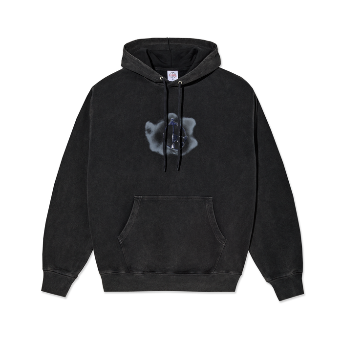 Dave Hoodie | Metal Logo - Silver black