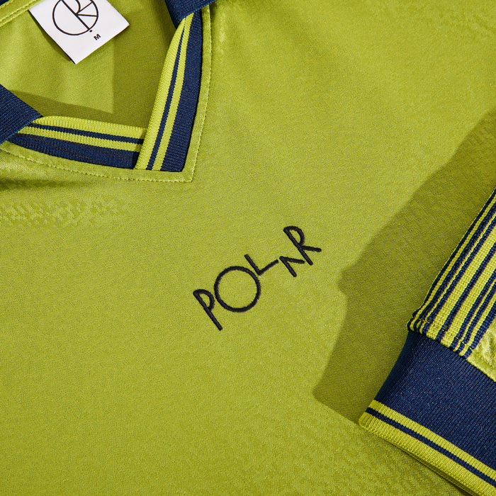 Davie LS Shirt - Peridot/Dark Blue