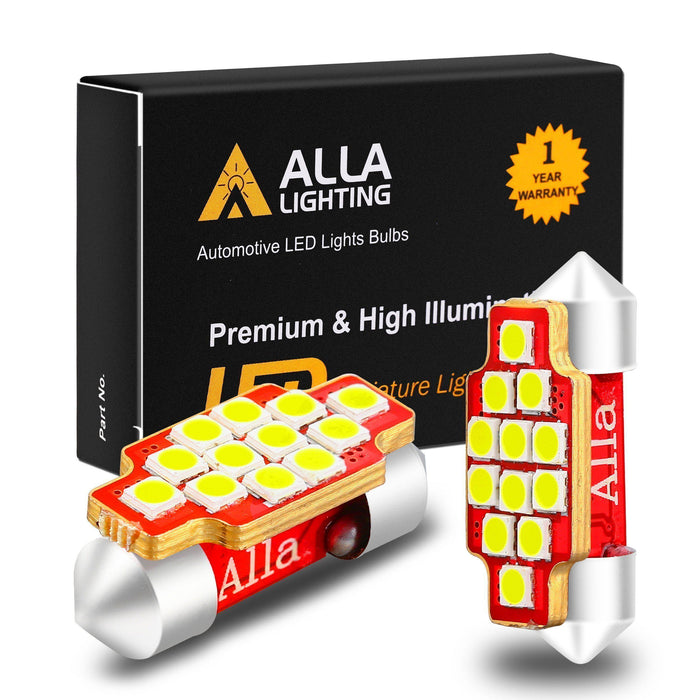 DE3021 DE3022 LED Bulbs festoon Interior Lights, 6000K xenon White -Alla Lighting