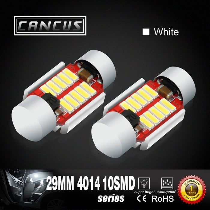 DE3175 DE3021 LED Bulbs Festoon Interior Map Dome Lights, 6K White -Alla Lighting