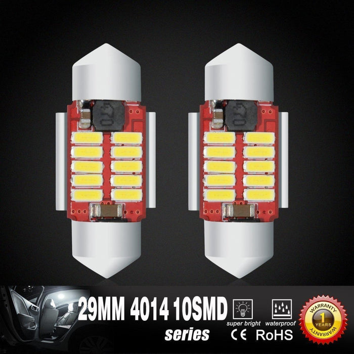 DE3175 DE3021 LED Bulbs Festoon Interior Map Dome Lights, 6K White -Alla Lighting